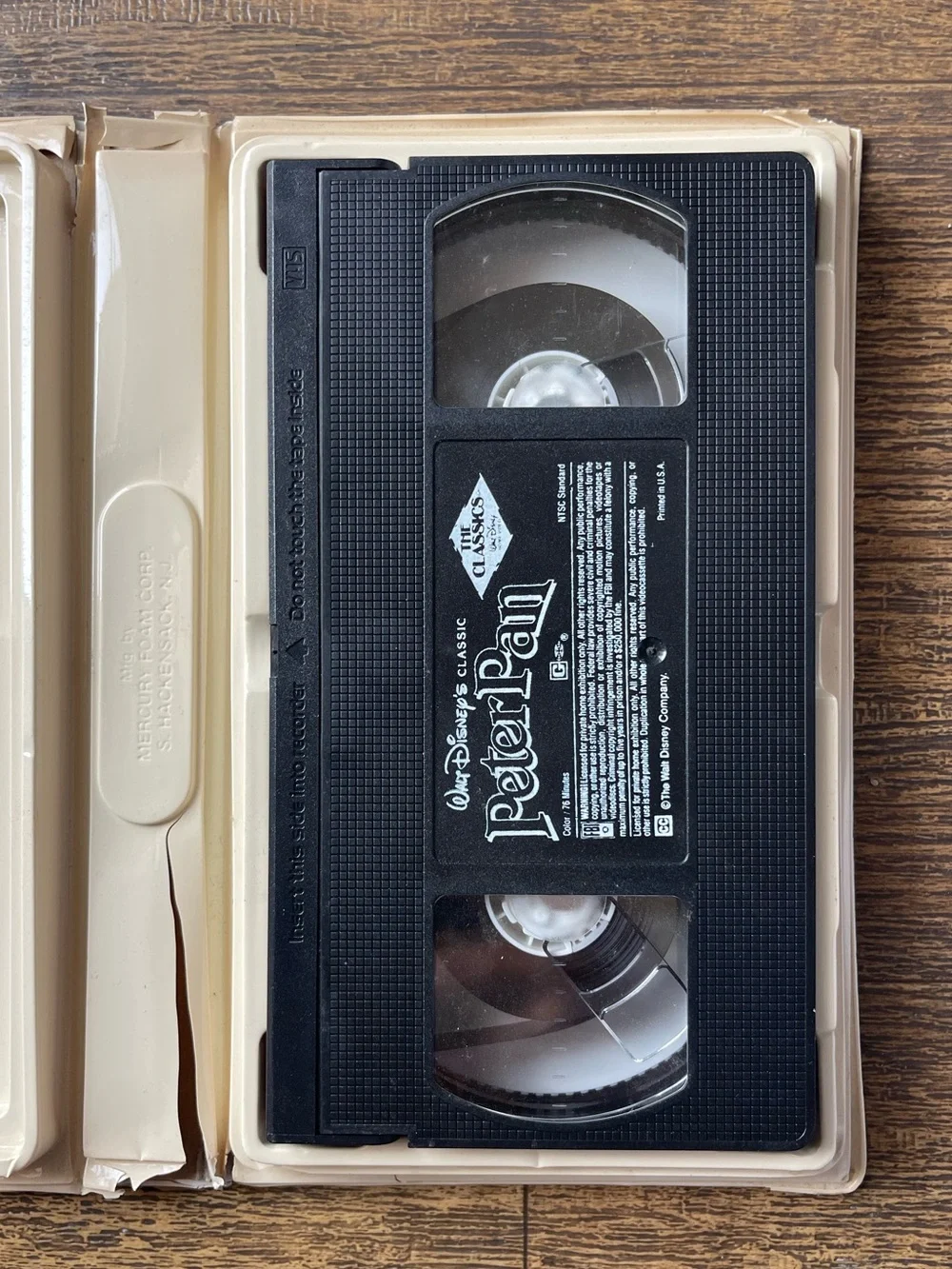 Peter Pan VHS Walt Disney Classics #960 Black Diamond